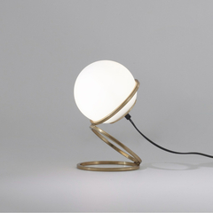 Lampara Velador Mesa Arhy Dorado Apto Led - comprar online