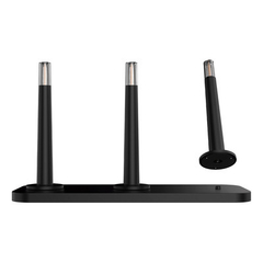 Kit X3 Velador De Mesa Candle + Base De Carga Negro Mc - comprar online