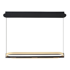 Colgante Led Ramla S Ovoide Dorado 56w Aluminio Moderno - comprar online