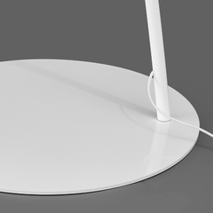 Lampara De Pie Curva Moderna Tepic Blanca Apto Led Diseño - tienda online
