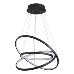 Colgante Aros Led Triple Negro 60/50/40 Cm L86108 - tienda online