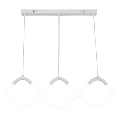 Colgante Led Blanco Diseño Mdp96 Dinamico - Su Luz Deco