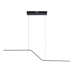 Colgante Led Doble Donei Negro Deco Diseño Moderno Lk - comprar online