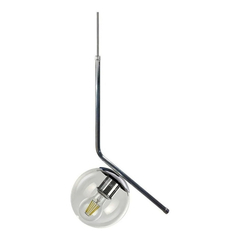 Colgante 1 Luz Ballon Acero Y Vidrio Opal Apto Led E27 Deco en internet