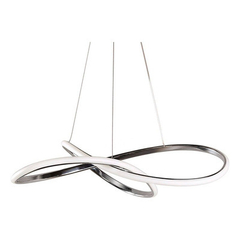 Lampara Colgante Moderno Led Diseño 61w Cromo L2020 - comprar online