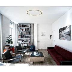 Plafon Led Borde Negro Redondo L9160 40cm - comprar online