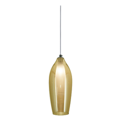 Lampara Colgante Mamushka 2 Ambar Diseño Apto Led - comprar online