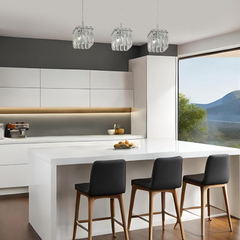 Colgante 3 Luces Capella Cristal Apto Led G9 Moderno - comprar online