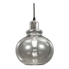 Colgante 3 Luces Trio Vintage Vidrio Fume Apto Led - tienda online