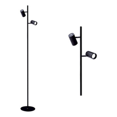 Lampara Velador De Pie Led Apply 16w 2 Apliques Negro Tbcin - comprar online
