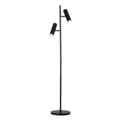 Lampara De Pie Elyan Negro 2 Luces Móvil Apto Led Gu10 - comprar online