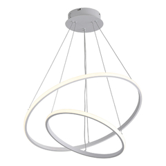 Colgante Doble Aro Led Blanco 60/40cm L8950 50w - comprar online