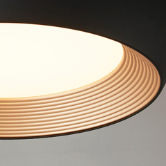 Plafon Led Boquero L Negro 32w 60cm Diseño Moderno en internet