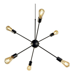 Colgante Araña Explosión 6 Luces Vintage Deco Apto Led - comprar online
