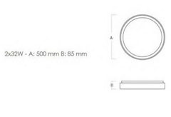 Plafon Bore Led Madera Oscura Control Remoto Dimerizable en internet