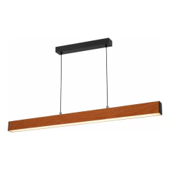 Colgante Lineal Led Simil Madera 115cm - comprar online