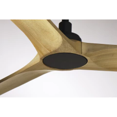 Ventilador De Techo Madera Clara 530c Control Remoto Laft - Su Luz Deco