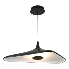 Colgante Led Negro Deco Moderno H69 Diseño Control Remoto