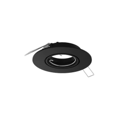 Spot Negro Embutir Redondo Aluminio 7w Ideal Baños - Su Luz Deco