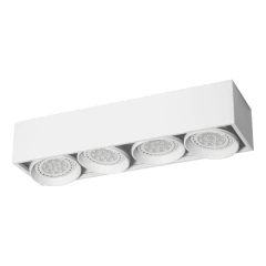 Plafon Cardanico 4 Luces Blanco Apto Led Ar111 Gam G4bt