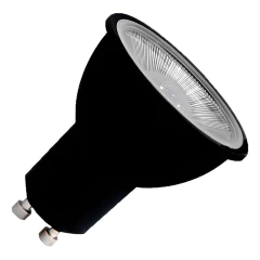 Lampara Dicroica Led 7w 220v Gu10 Carcaza Negra Iluminacion - tienda online