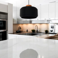 Colgante Teo Negro 40cm Sustentable Con Madera 3d Lmp - tienda online