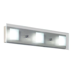 Aplique 4 Luces Batti 24w Acero Vidrio Templado 4624ac King - Su Luz Deco