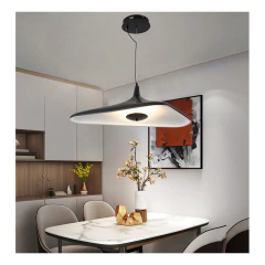 Imagen de Colgante Led Negro Deco Moderno H69 Diseño Control Remoto