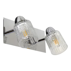 Aplique 3 Luces Vidrio Pared Old Apto Led E-27