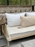 Pillow Top Rayas Beige Con Borlas