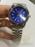 Relógio Datejust Prata Azul Texturizado Pulseira Jubilee - CIA IMPORTADOS