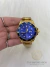 Relógio Submariner Dourado Azul Masculino Luxo 41mm