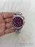 Relógio Datejust Prata Mostrador Vinho 41mm Masculino