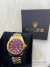 Relógio Datejust Bicolor Mostrador Vinho 41mm Masculino na internet