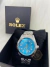 Relógio Datejust Prata Mostrador Azul Tiffany 41mm Luxo - comprar online