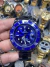 Relógio Submariner Preto Azul Masculino Luxo Black Blue 41mm