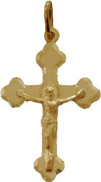 Medalha Crucifixo ouro 18K