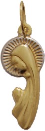 Medalha Sta.Maria ouro 18K