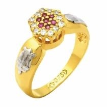 Anel de Formatura feminino Ouro 18k