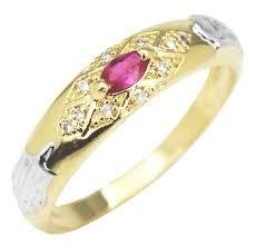 Anel de Formatura feminino Ouro 18k