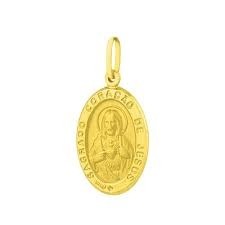 Medalha Sagrado Coração de Jesus em ouro 18k