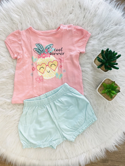 Conjunto Verão Teddy Boom 12/18 meses