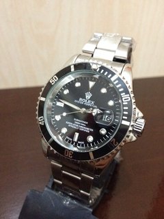 Relogio H8003 Daytona Preto Prata