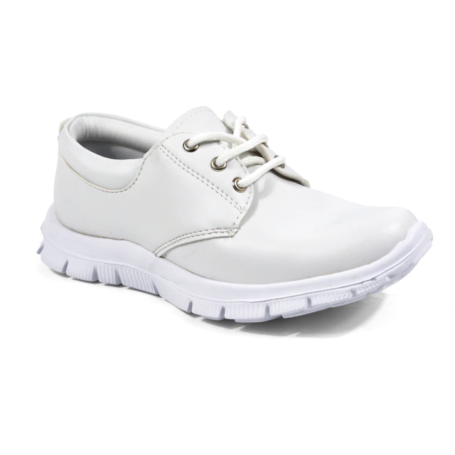Berlín Zapato Hombre Acordonado Profesional Cuero Ecologico Blanco — imagen 2