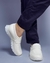 Zapato Hombre Mocasín Cuero Ecologico Blanco - comprar online