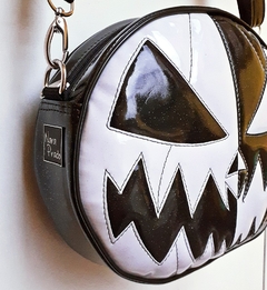 Bolsa Abóbora Halloween Preta e Branca - Nara Prado