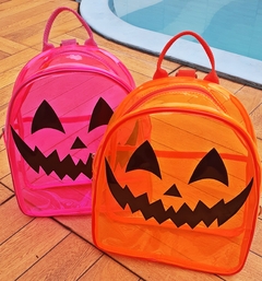 Mochila transparente halloween na internet