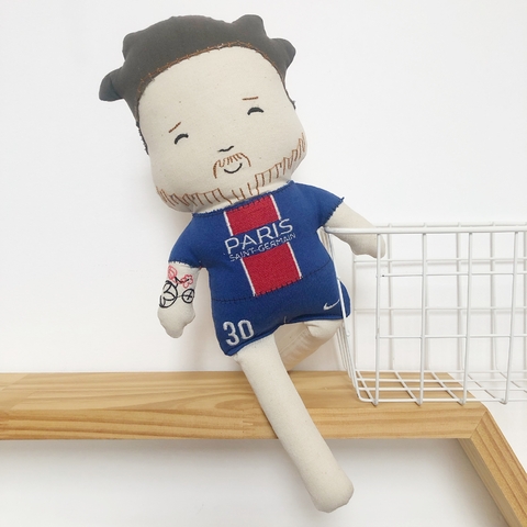 Muñeco Messi en el Paris Saint-Germain