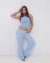 Pantalón Lino Tiro Bajo Morchi Rayado Gigi - tienda online