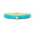 Anel Aliança Esmalte Turquoise c/ 6 Zirconias - Coleção Esmaltados - comprar online